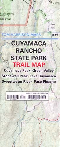 Cuyamaca Rancho State Park Trail Map by Tom Harrison