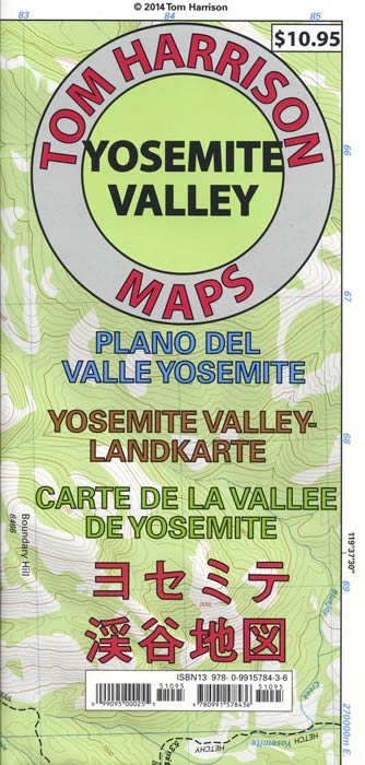 Map of Yosemite Valley by Tom Harrison